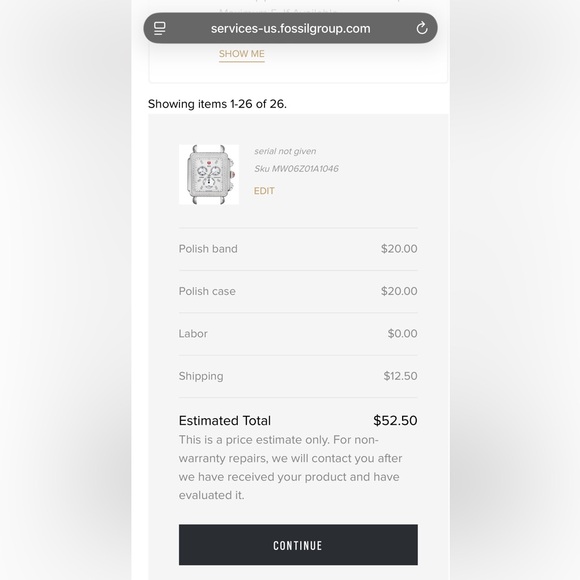 Michele Diamond DECO XL Chronograph Watch - Picture 15 of 16